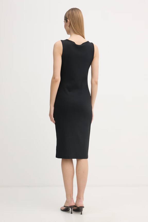 Odzież Calvin Klein Jeans sukienka bawełniana z elastanem LV047F257G czarny