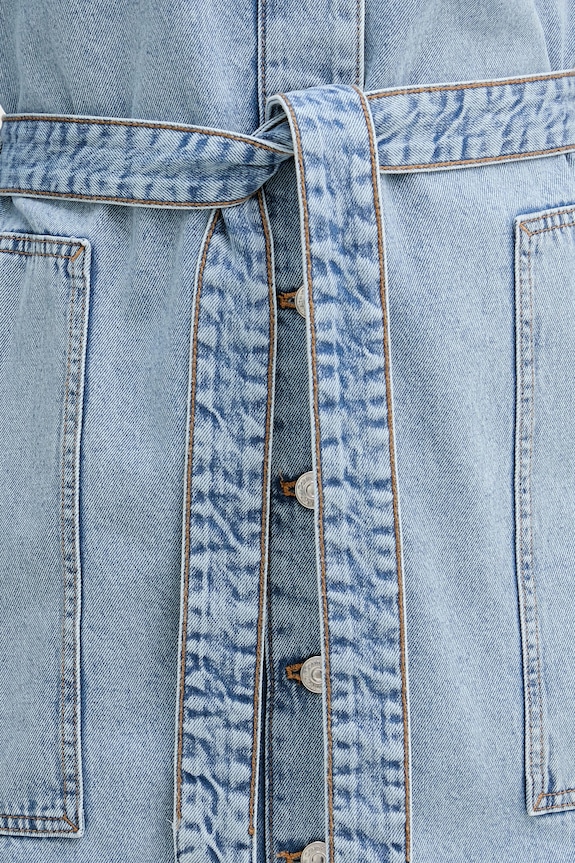 Calvin Klein Jeans φόρεμα ντένιμ LV047F671G μπλε