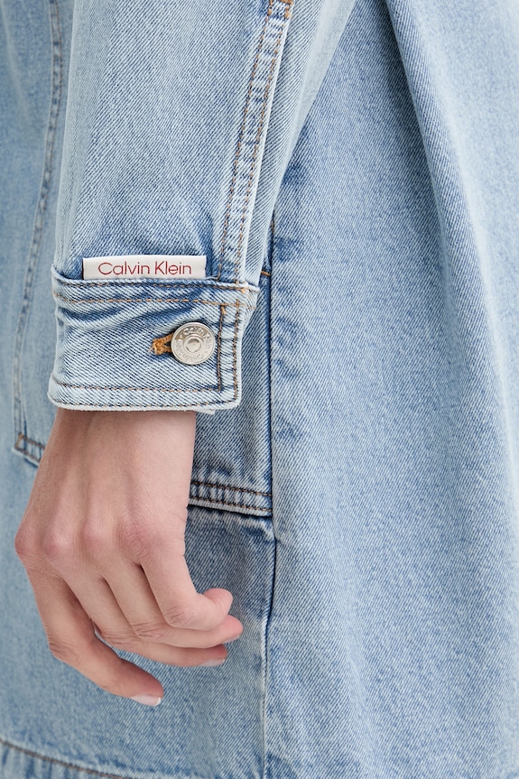 Calvin Klein Jeans φόρεμα ντένιμ LV047F671G