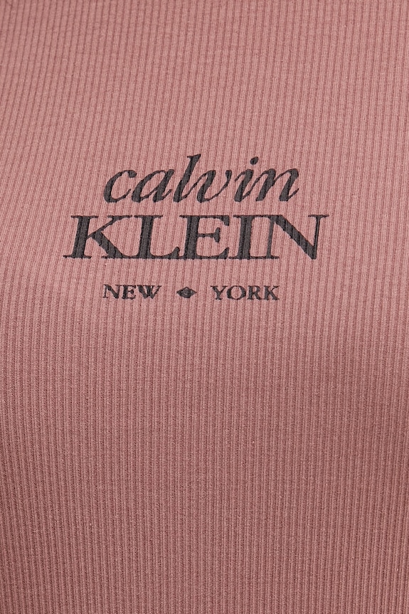 Calvin Klein Jeans rochie din bumbac cu elastan LV044F241G maro