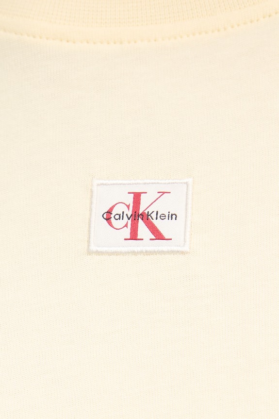 Calvin Klein Jeans šaty bavlnené LV047F228G žltá