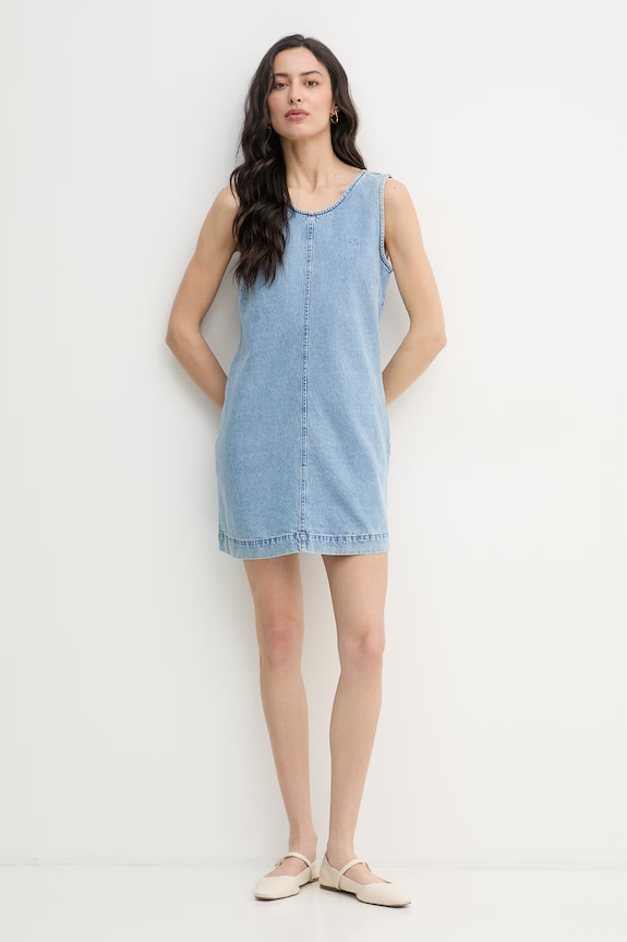 Calvin Klein Jeans šaty rifľové LV047F499G modrá SS26