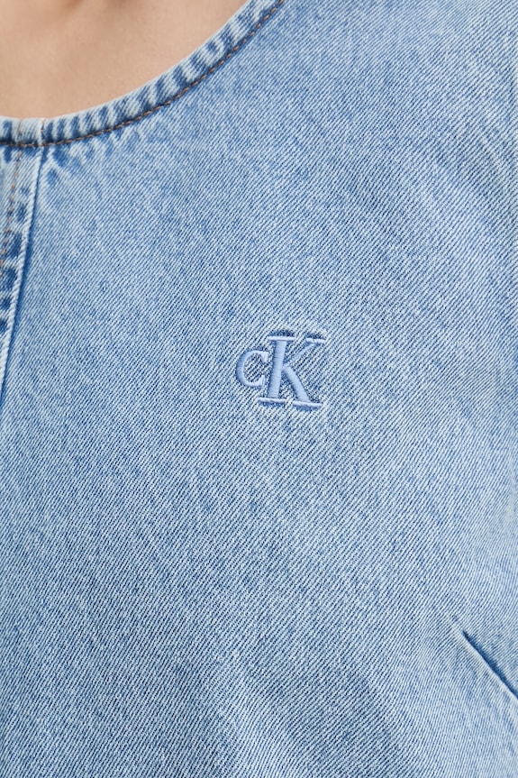 Calvin Klein Jeans šaty rifľové LV047F499G modrá