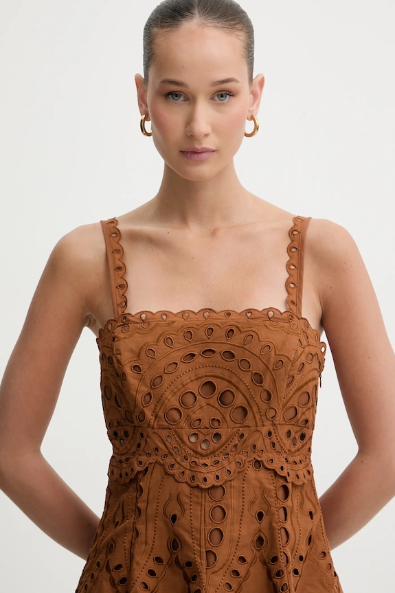 Šaty Charo Ruiz Ibiza Zeph hnedá 263603