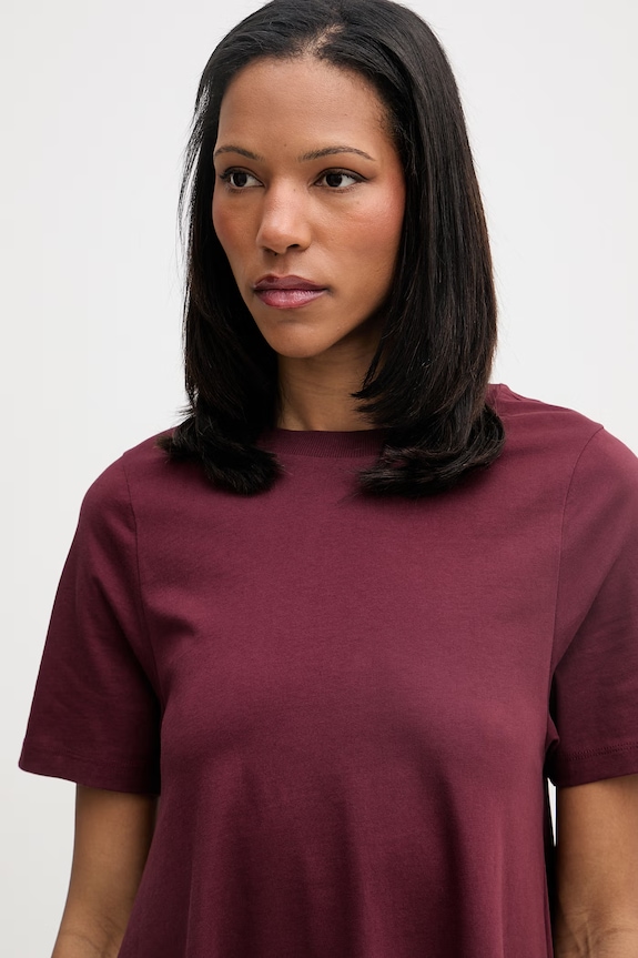 Marc O'Polo rochie bumbacă burgundia 5000008224