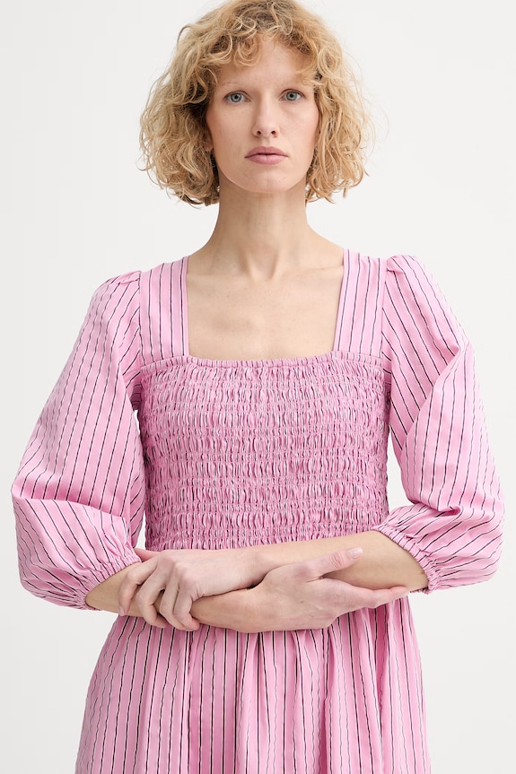 Marc O'Polo rochie de vară cu bumbac roz 5000008260