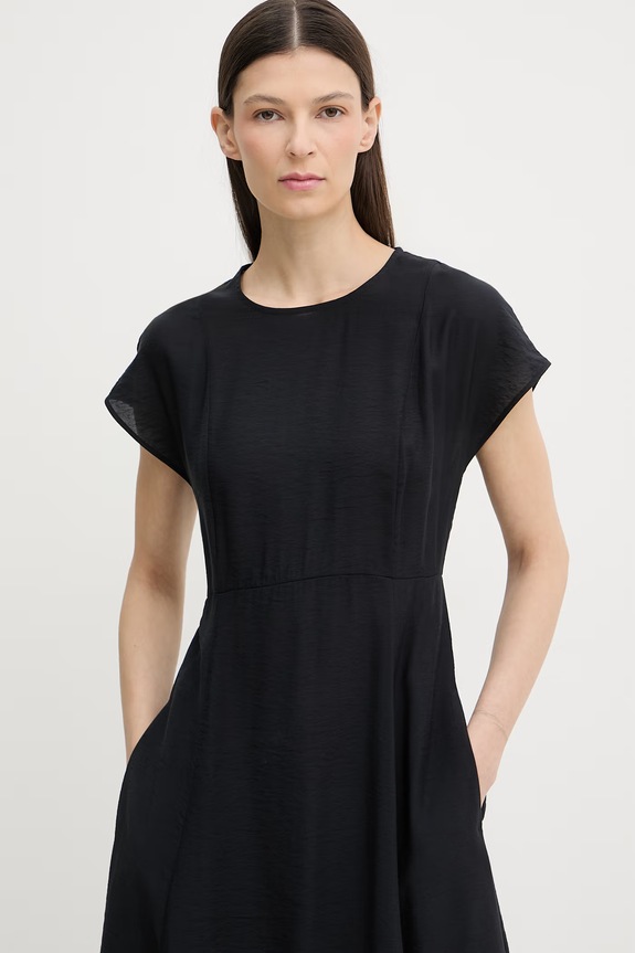 Marc O'Polo rochie de vară cu vâscoză bleumarin 5000013225