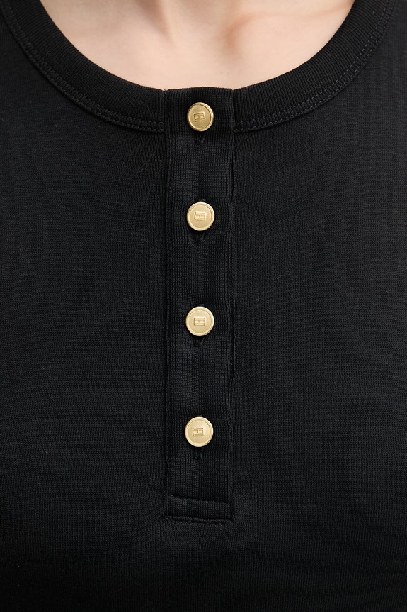 Tommy Hilfiger sukienka rozkloszowana bawełniana WW0WW49628