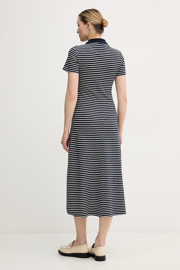 Ρούχα Tommy Hilfiger φόρεμα με lyocell WW0WW48745 σκούρο μπλε