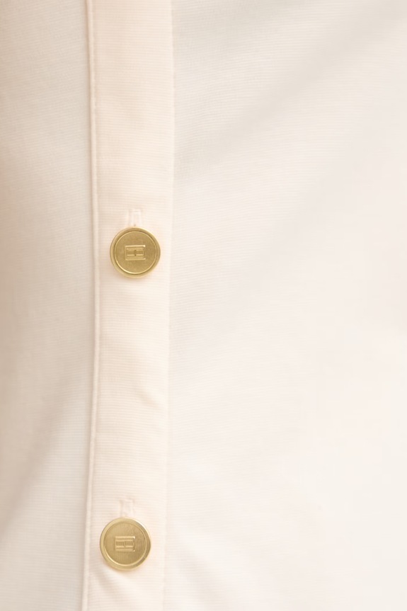 Tommy Hilfiger Φόρεμα με βαμβάκι WW0WW48774 μπεζ