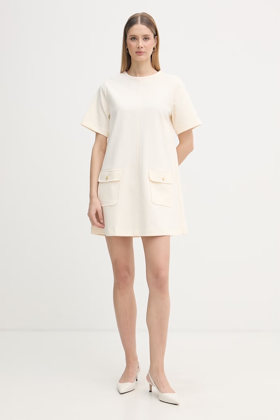 Tommy Hilfiger šaty WW0WW48775 béžová SS26