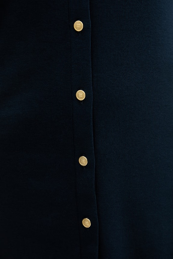 Tommy Hilfiger sukienka bawełniana WW0WW48776 granatowy