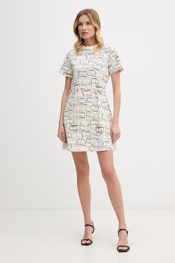 Tommy Hilfiger bombažen WW0WW49772 bež SS26
