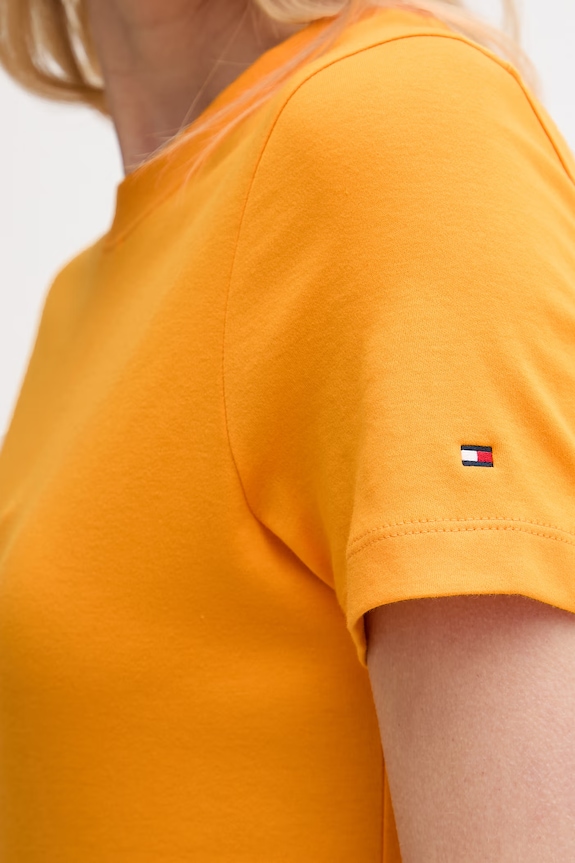 Tommy Hilfiger šaty bavlněné WW0WW50825 oranžová