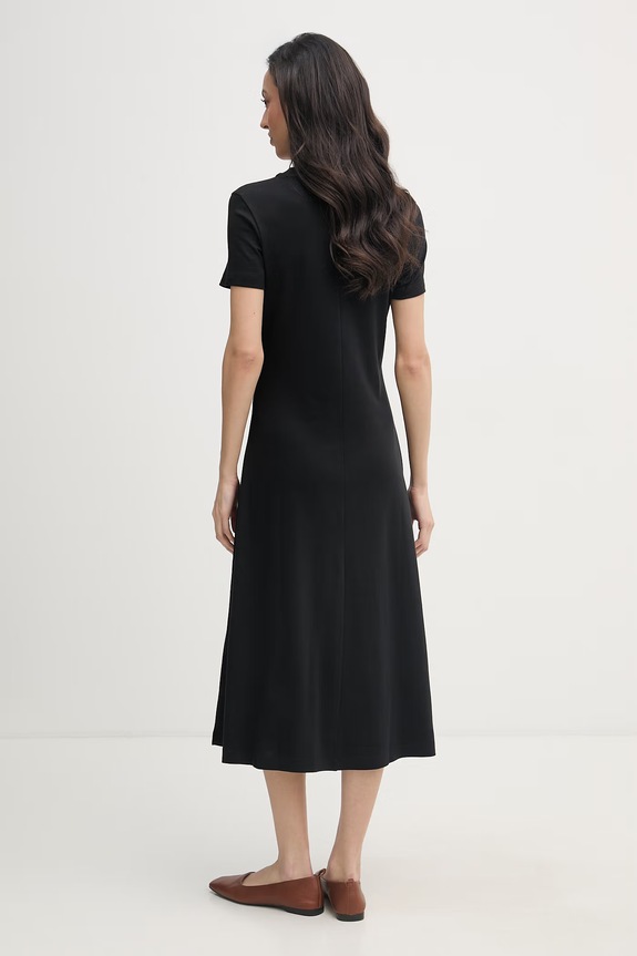 Odzież Tommy Hilfiger sukienka bawełniana WW0WW50825 czarny