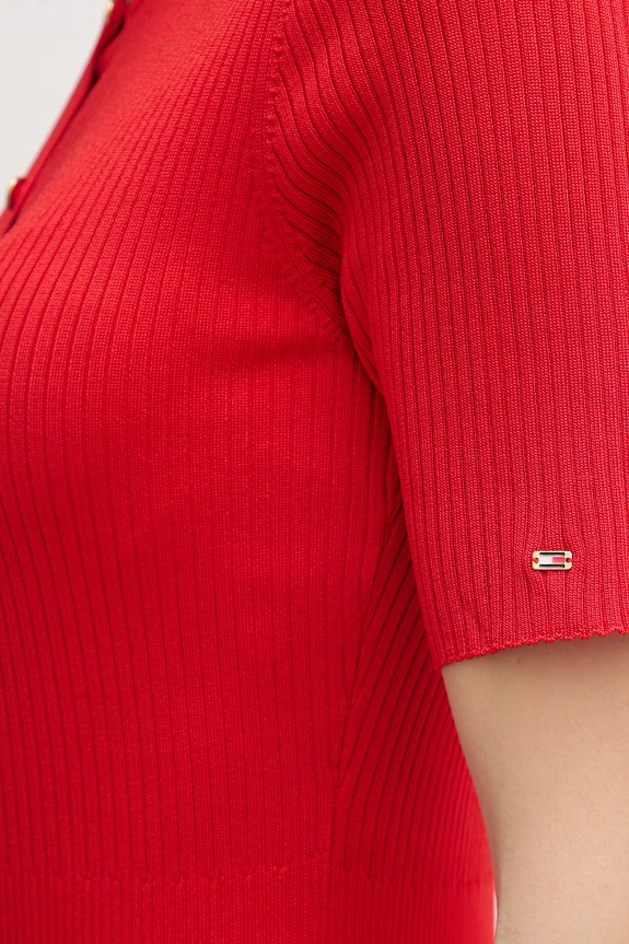 Tommy Hilfiger φόρεμα WW0WW48521 κόκκινο