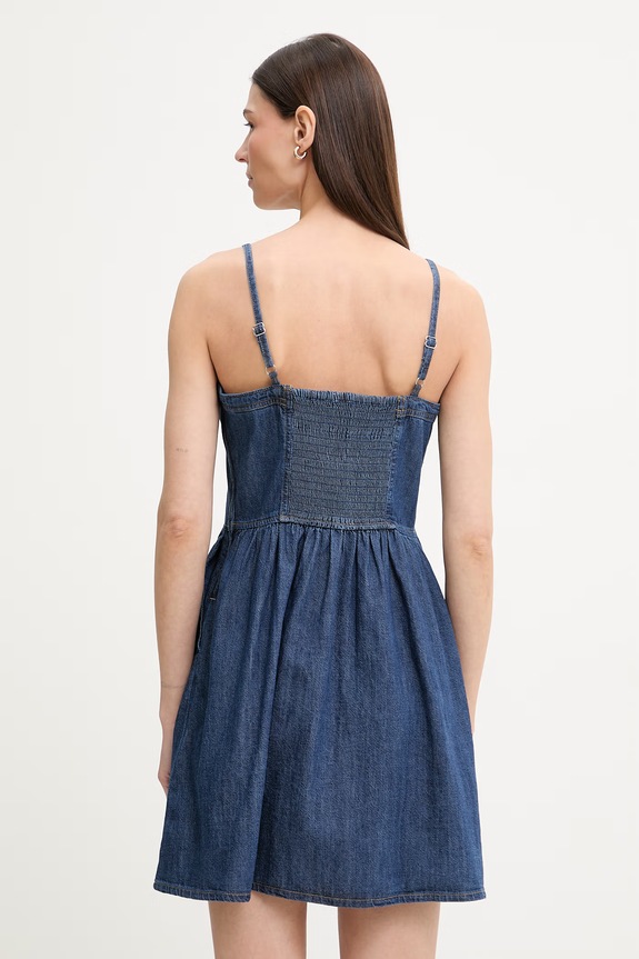 Oblečenie Levi's šaty s rozšíreným strihom rifľové JOLENE DENIM 005IG.0001 modrá