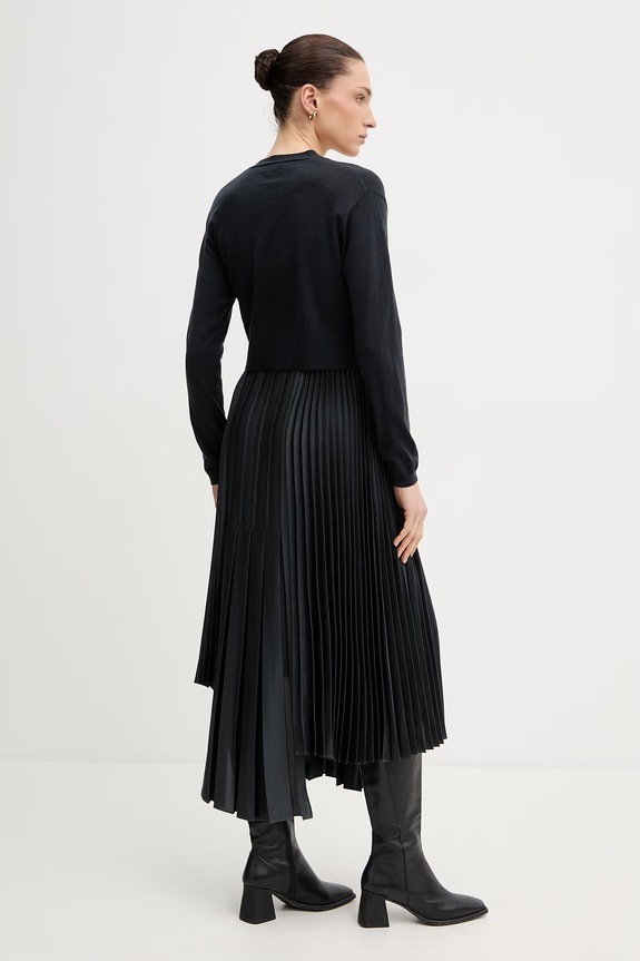 Îmbrăcăminte AllSaints rochie și cardigan LUCILLE W215DE bleumarin