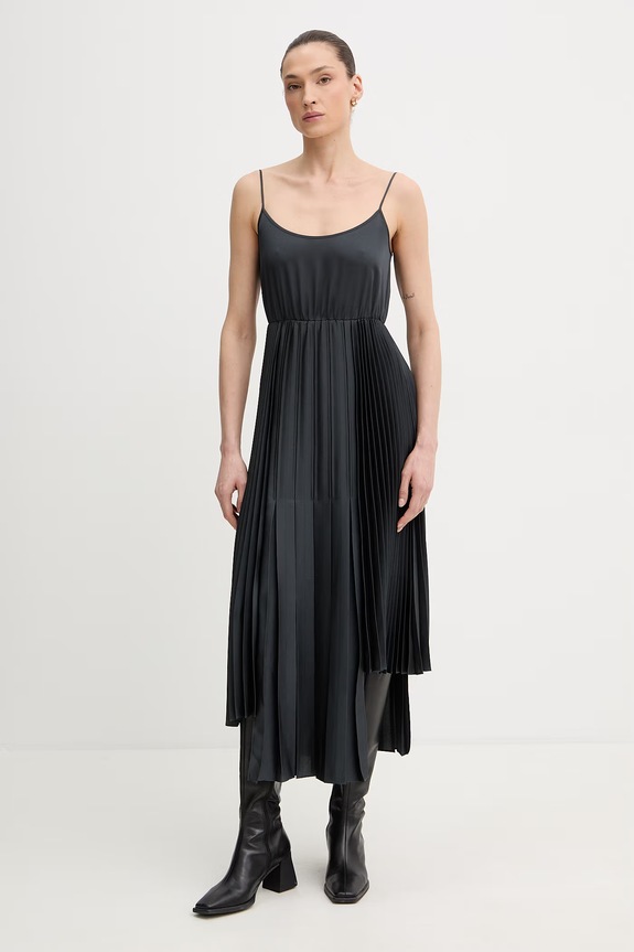 AllSaints rochie și cardigan LUCILLE bleumarin W215DE
