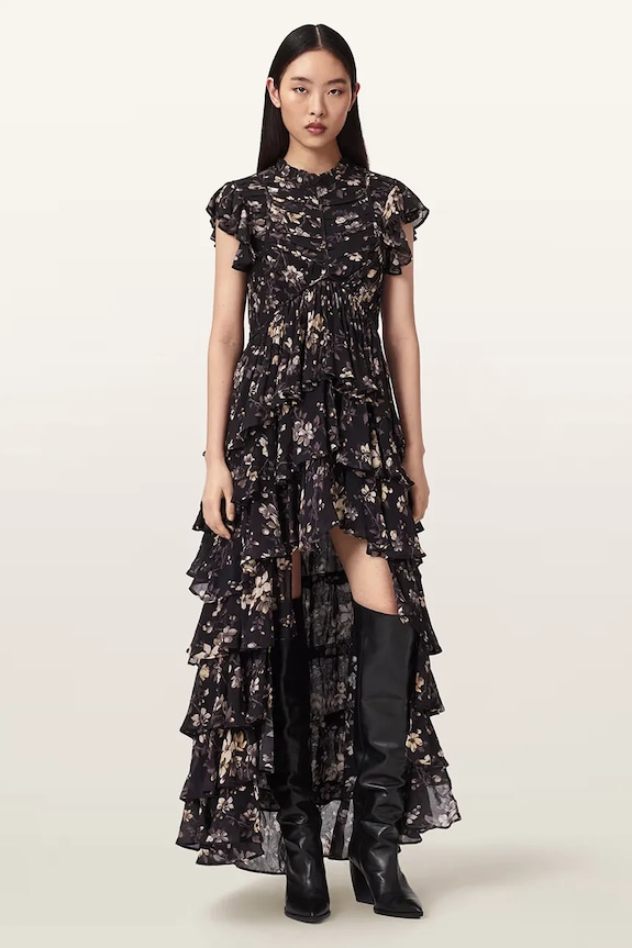 Ρούχα Φόρεμα AllSaints SHAELA W110DE μαύρο