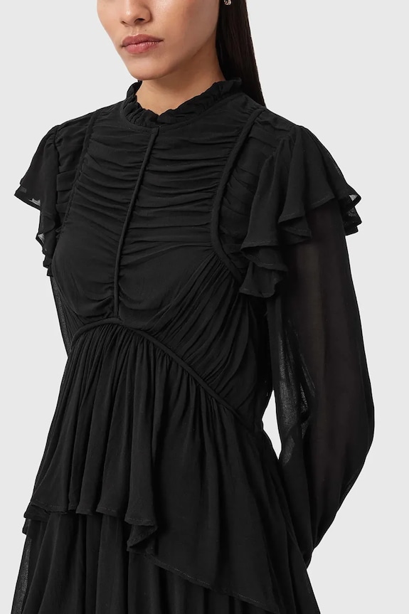 Φόρεμα AllSaints LEILA μαύρο W111DE