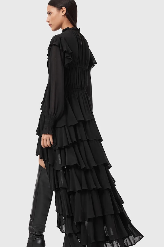Φόρεμα AllSaints LEILA W111DE μαύρο