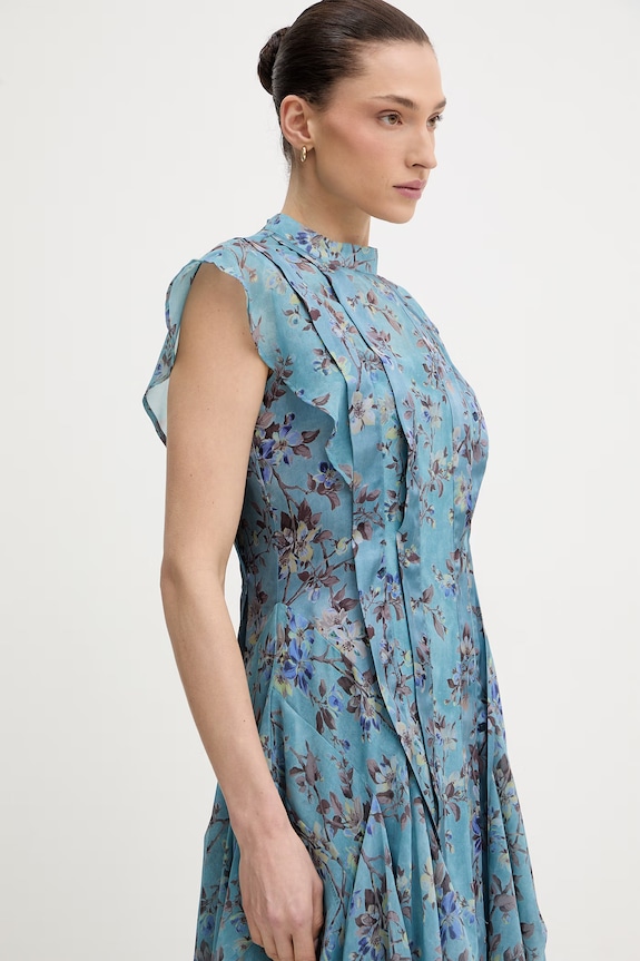 Šaty AllSaints FLEUR modrá W115DE