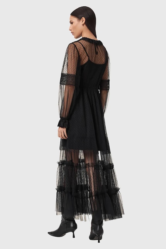 Φόρεμα AllSaints NITA W225DD μαύρο SS26