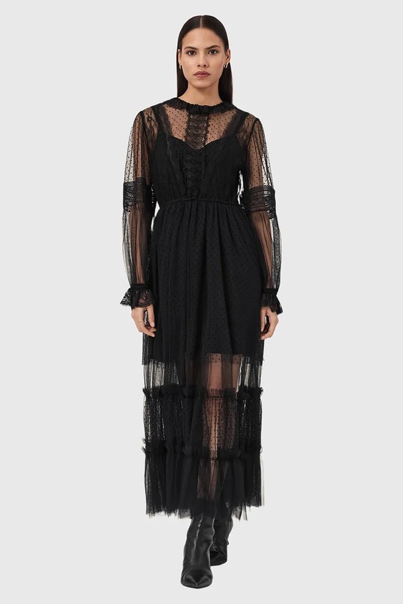 Ρούχα Φόρεμα AllSaints NITA W225DD μαύρο
