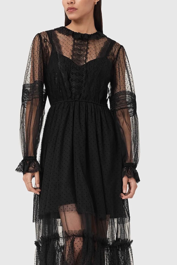 Φόρεμα AllSaints NITA μαύρο W225DD