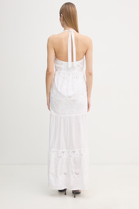 Odzież Gaudi sukienka letnia bawełniana 611BD15026 biały