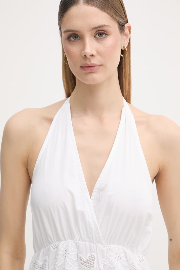 Gaudi sukienka letnia bawełniana biały 611BD15026