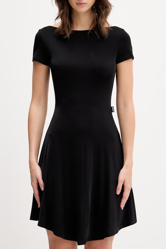 VETEMENTS sukienka Ribbon czarny WE76DR448B