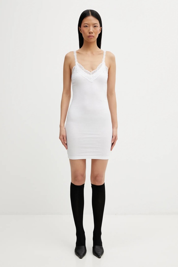 Šaty VETEMENTS WE76DR427W bílá