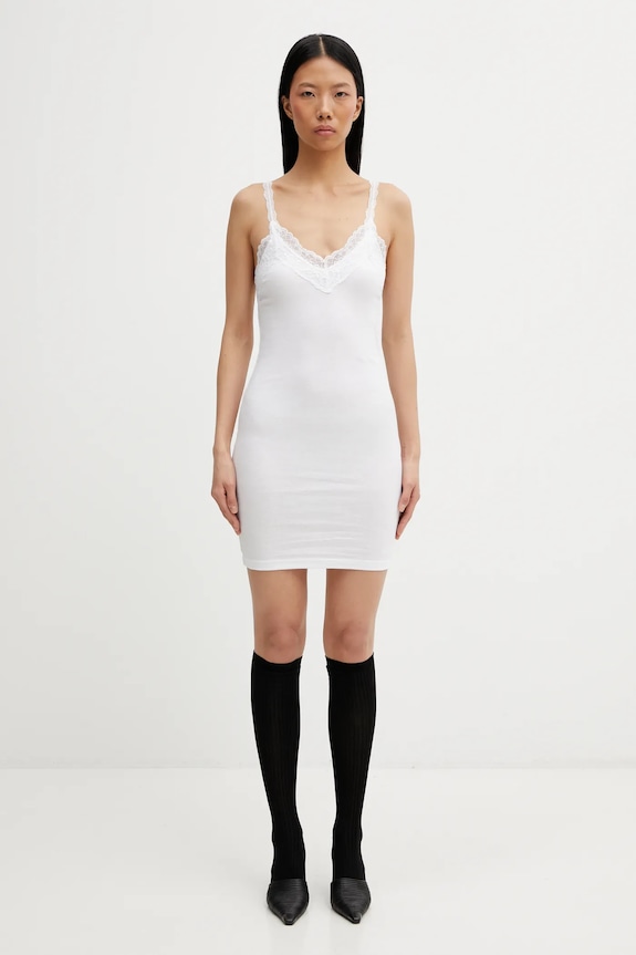 Šaty VETEMENTS WE76DR427W bílá
