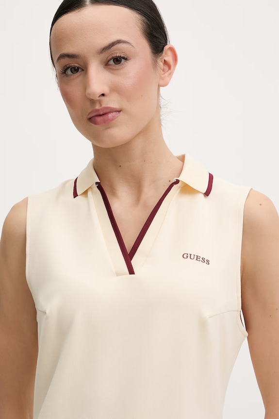 Guess sukienka JASMINE beżowy V6GK02.K2928