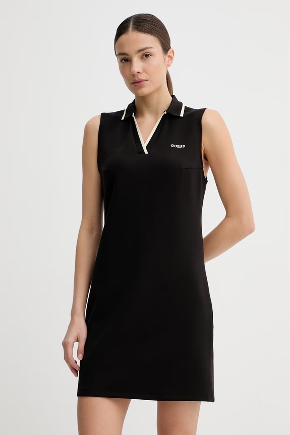 Guess šaty JASMINE čierna V6GK02.K2928