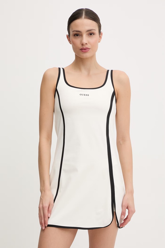 Guess sukienka SARAH beżowy V6GK06.K2997
