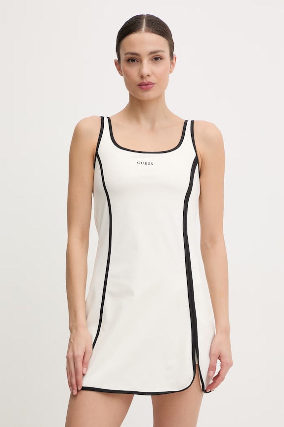 Guess sukienka SARAH beżowy V6GK06.K2997