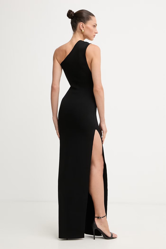 Îmbrăcăminte Elisabetta Franchi rochie cu vâscoză AM43B62E2 negru