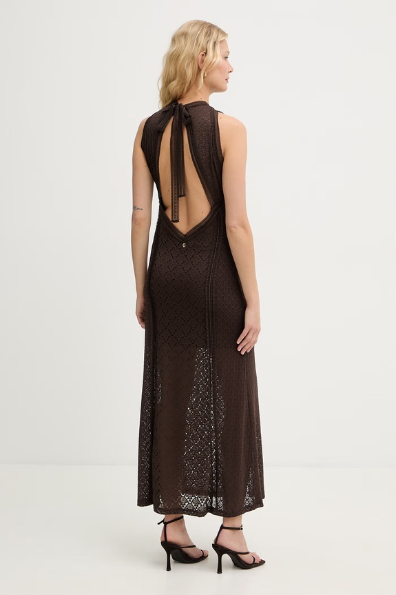 Îmbrăcăminte Guess rochie NEW LIZA W6GKAS.K4219 maro