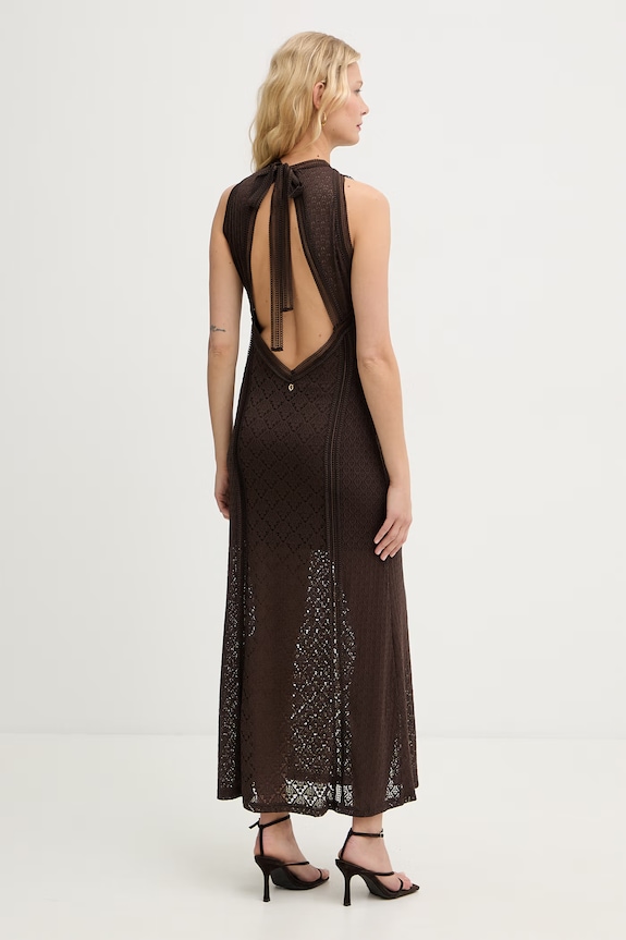Îmbrăcăminte Guess rochie NEW LIZA W6GKAS.K4219 maro