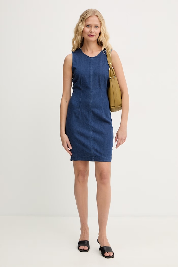 Guess letné rifľové šaty DAHLIA W6GK55.D0861 tmavomodrá SS26
