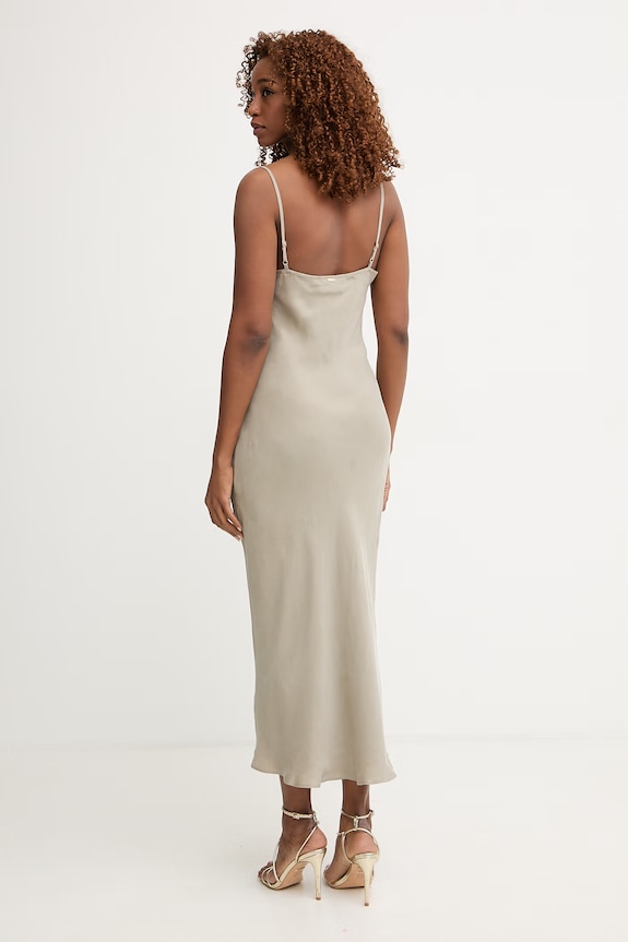 Îmbrăcăminte Guess Rochie lenjerie intimă cu vâscoză AKILINA W6GK94.W2266 verde
