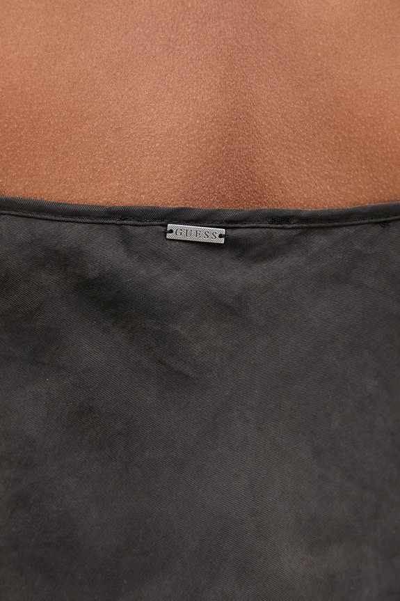 Guess φόρεμα lingerie με βισκόζη AKILINA W6GK94.W2266 μαύρο