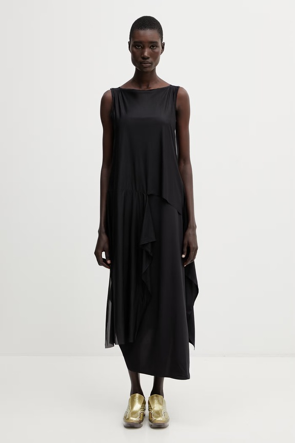 Y-3 MESH DRESS sukienka gładka czarny KD1548