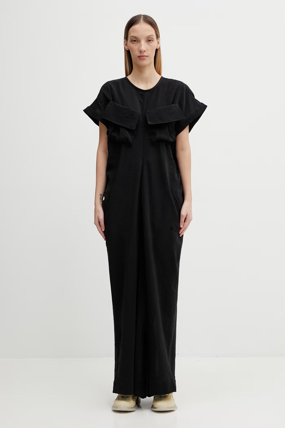 Kombinezon s dodatkom lana Y-3 W UT DRESS bez uzorka crna KS2456