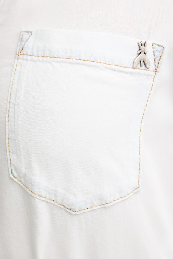 Patrizia Pepe rochie din lyocell 2A3014.D9A0 alb