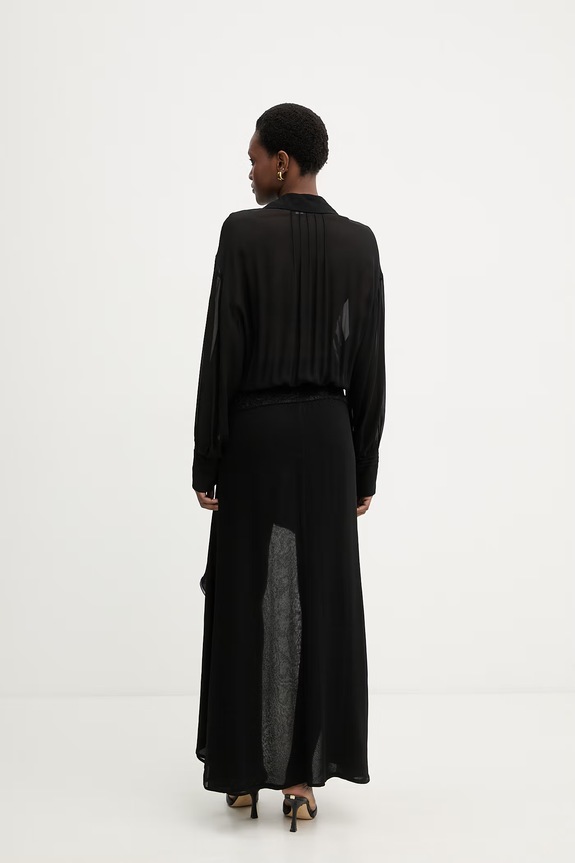 Odzież Patrizia Pepe sukienka z wiskozy 2A3063.A776 czarny