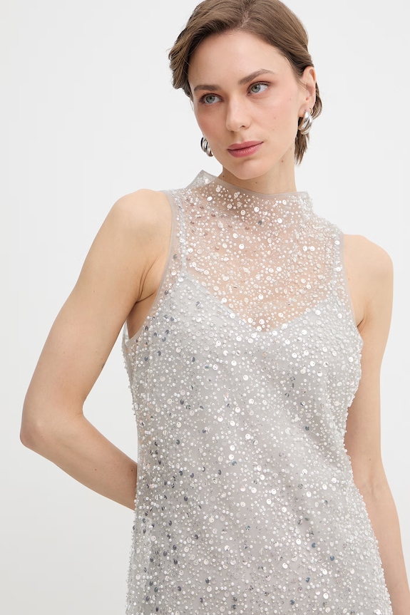 Patrizia Pepe rochie argintiu 2A3068.A747